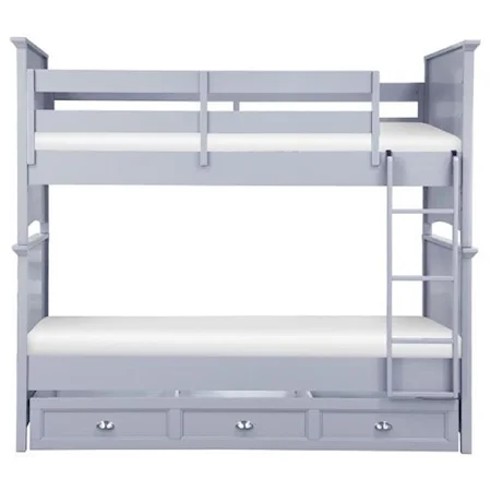 Twin over Twin Bunk Bed with Storage